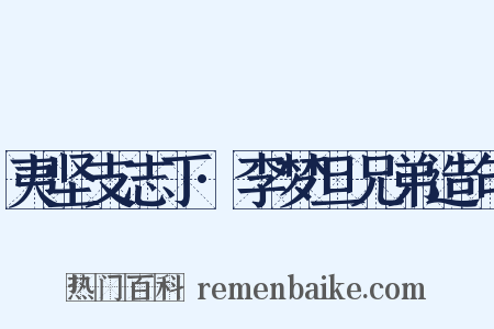 夷坚支志丁·李梦旦兄弟造句是什么意思的图片